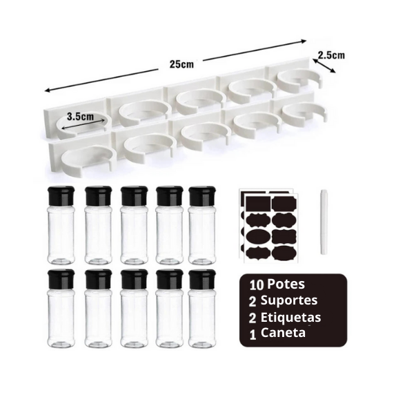 Frascos para temperos e especiarias TPC