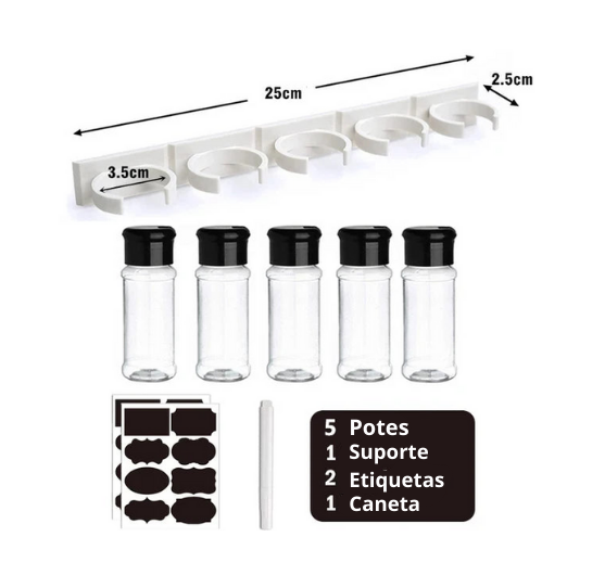 Frascos para temperos e especiarias TPC