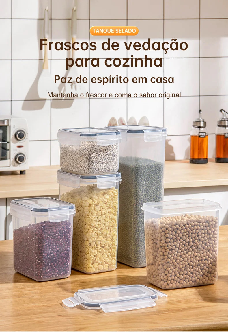 Conjunto de Recipientes Herméticos TPC (10 ou 15 peças)